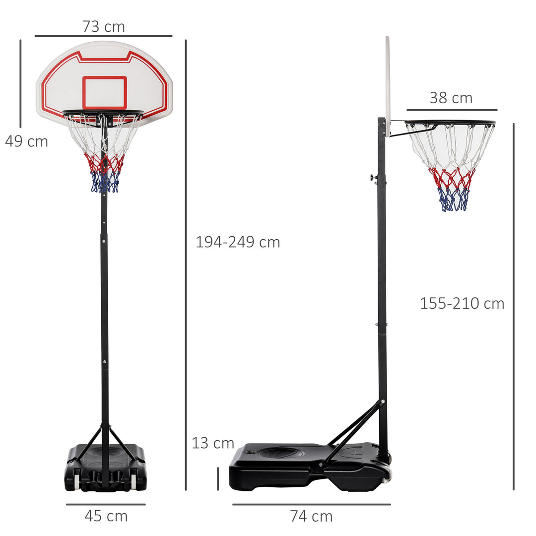 Portable Basketball Hoop: Wheeled Stand for Indoor & Outdoor Play