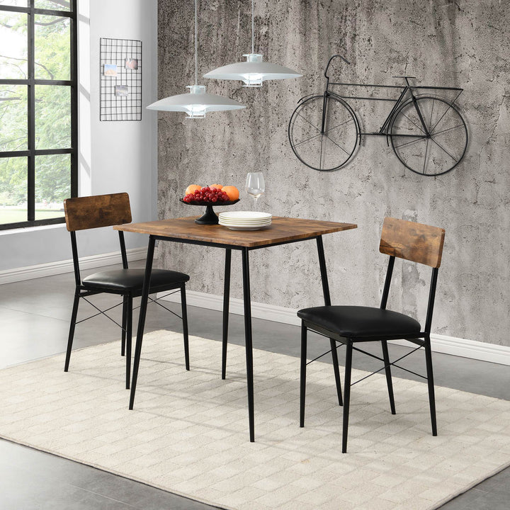 2-Seater Dining Set, Brown https://www.awin1.com/pclick.php?p=39114471377&a=1765756&m=17151 Aosom