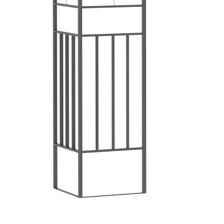 3 x 3m Outdoor Garden Steel Gazebo with 2 Tier Roof