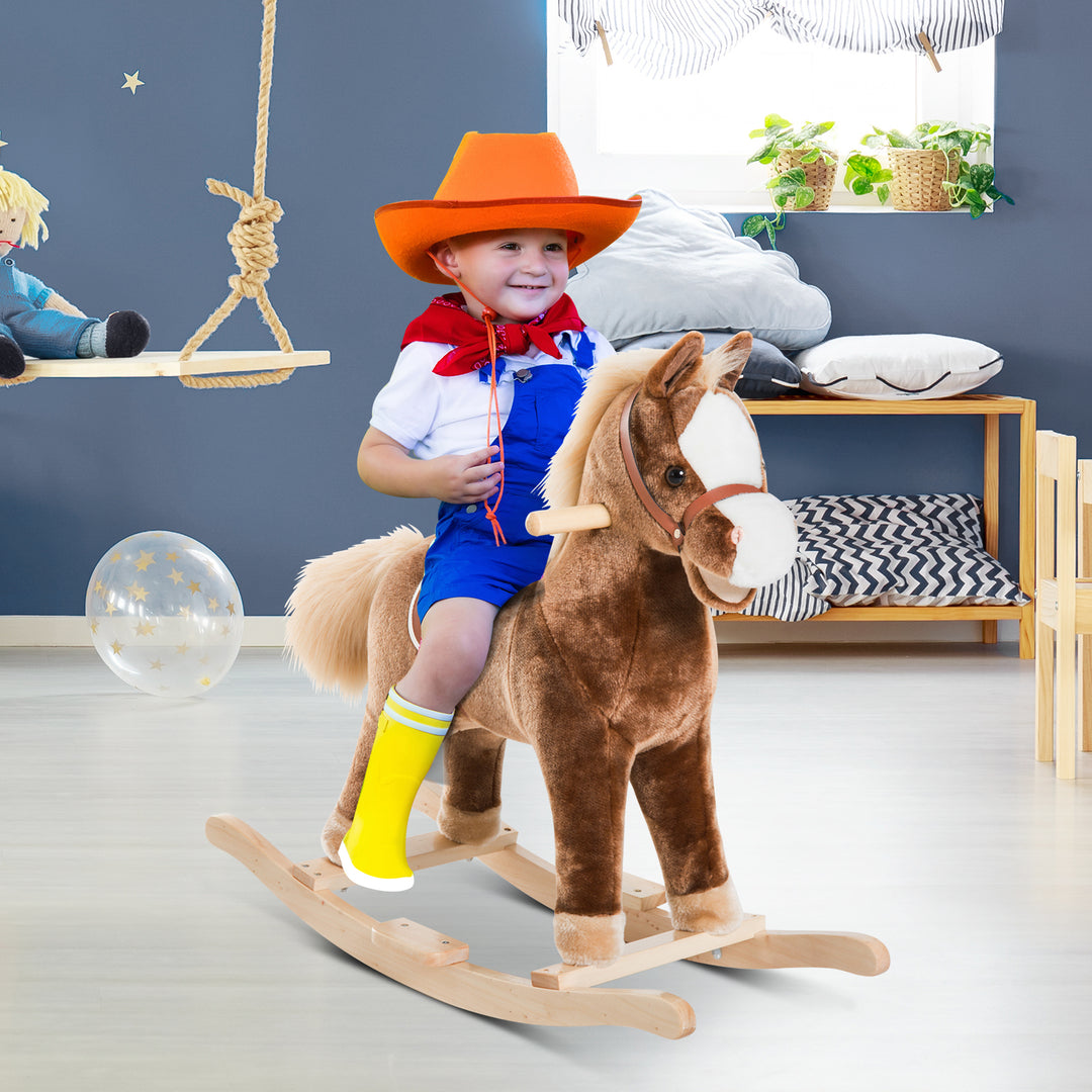 Kids Plush Rocking Horse