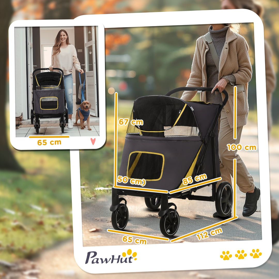 Pet Stroller w/ Universal Front Wheels