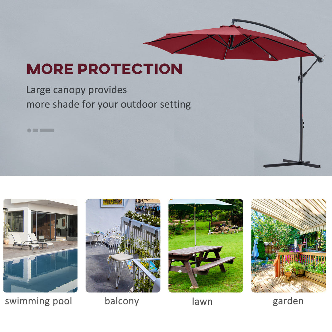 Shady Sanctuary: 3m Cantilever Parasol