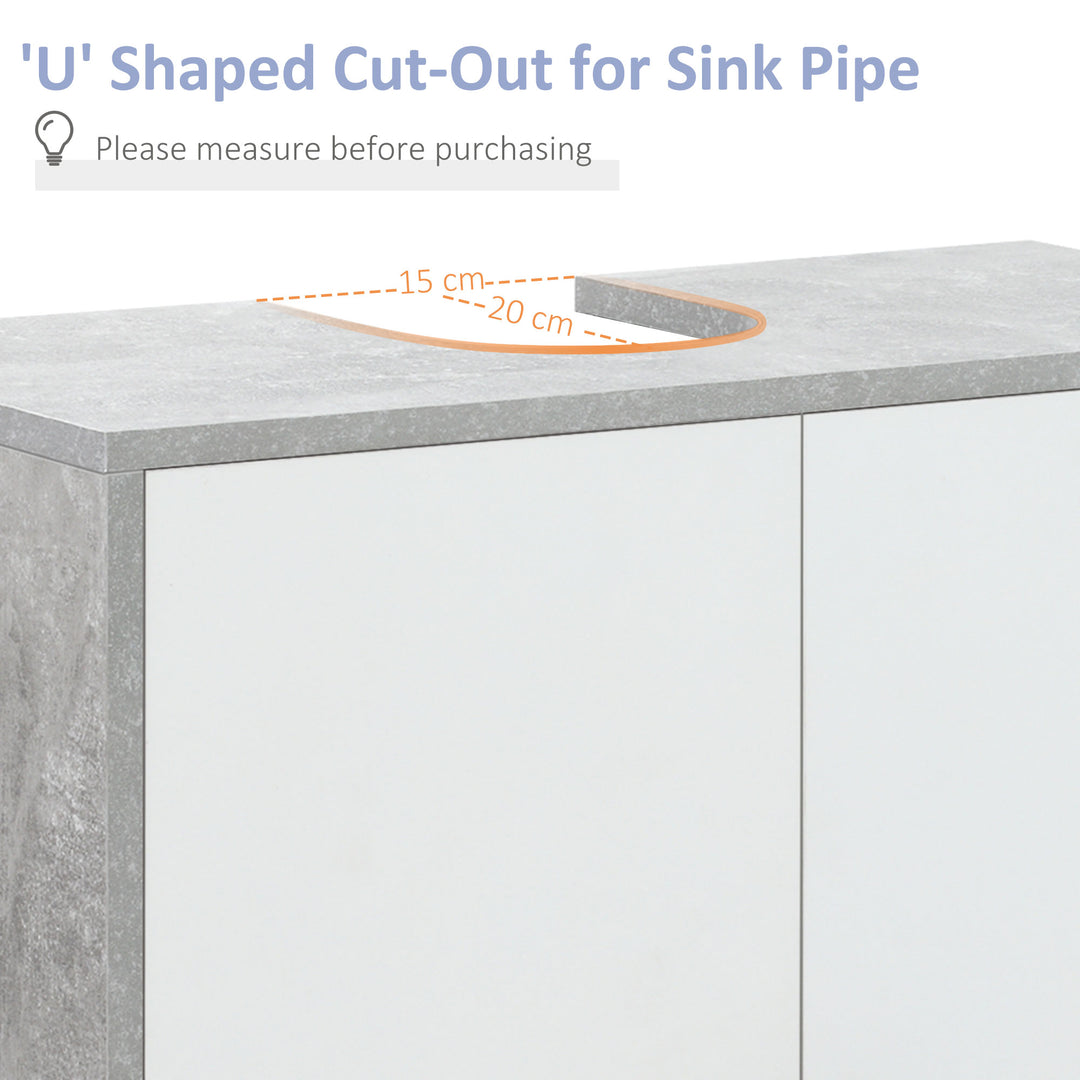 Kleankin Under-Sink Vanity Unit, White & Grey https://www.awin1.com/pclick.php?p=36134481992&a=1765756&m=17151 Aosom