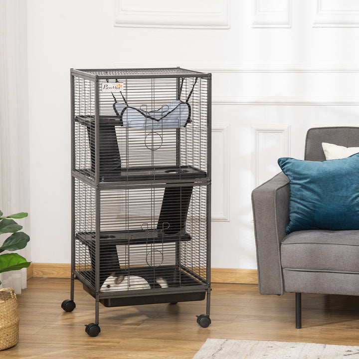 Small Animal Cage with Wheels Pet Home for Chinchillas