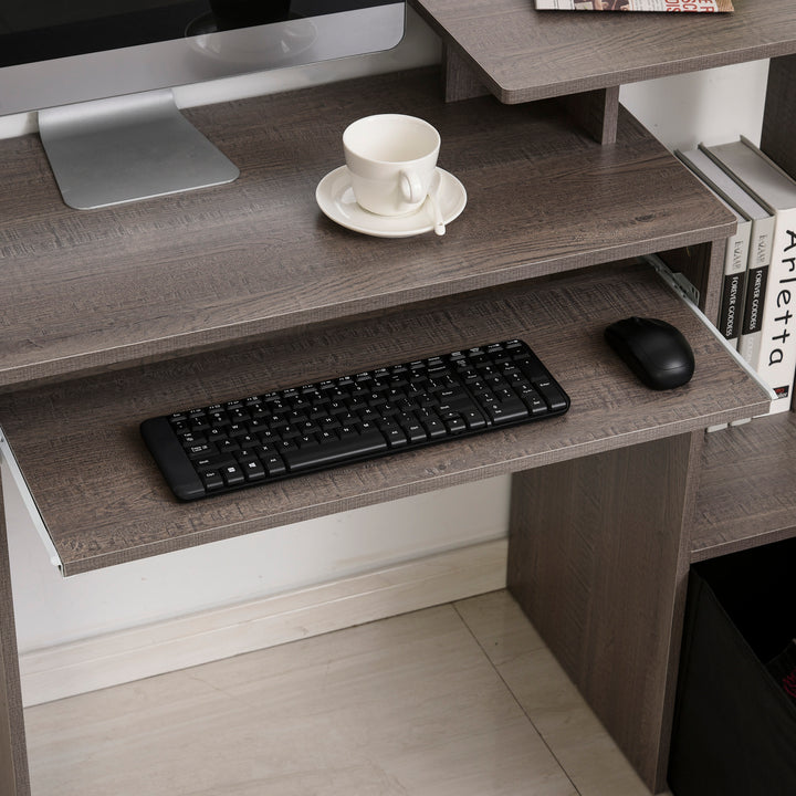 Computer Table with Sliding Keyboard Tray