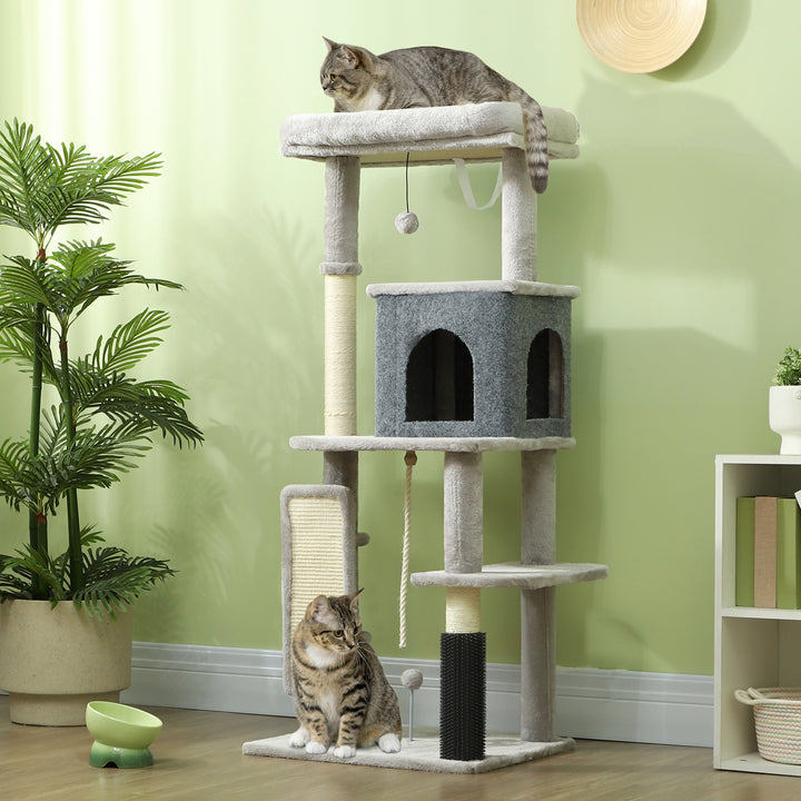 132cm Cat Tree w/ Scratching Posts