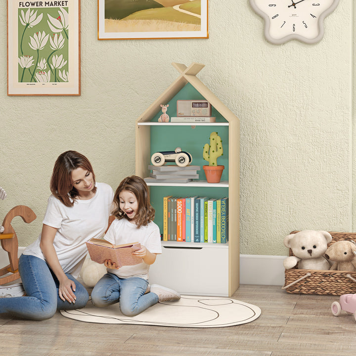 Kids Bookshelf with 3 Shelves