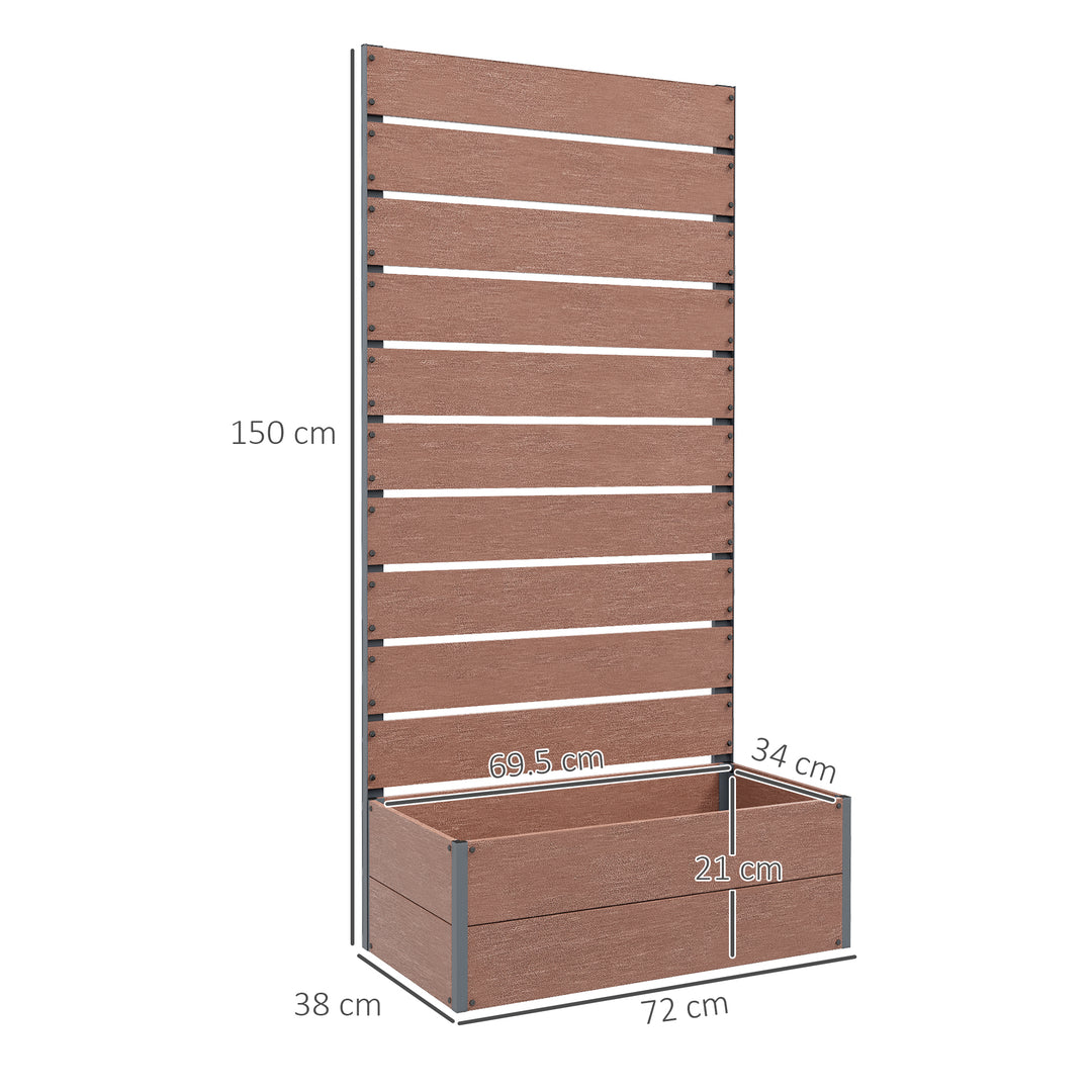 Garden Planter with Trellis for Climbing Plants