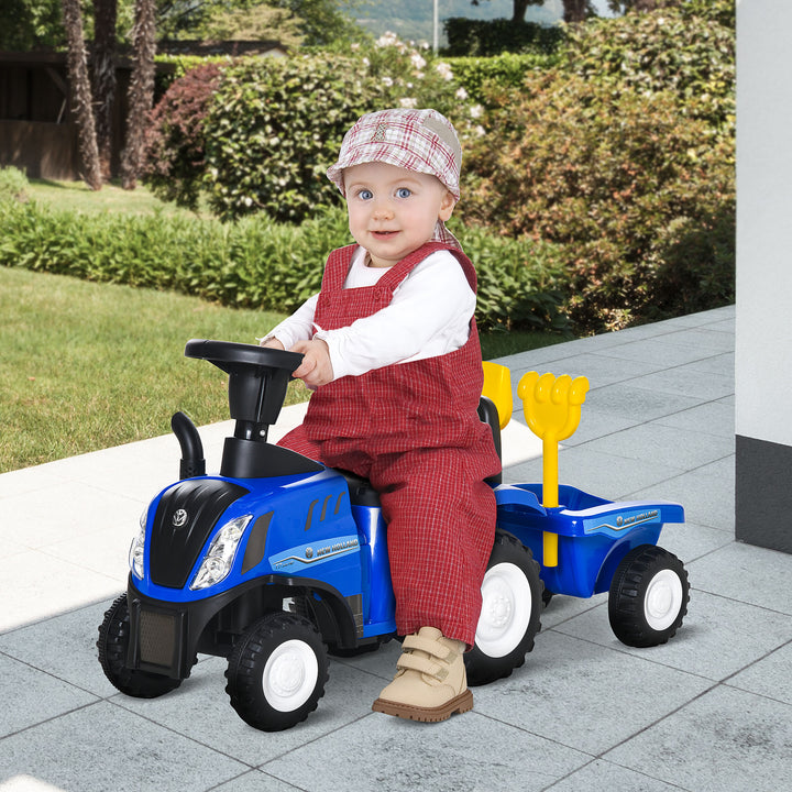 NEW HOLLAND Licensed Toddler Slider Car: Foot-to-Floor with Horn