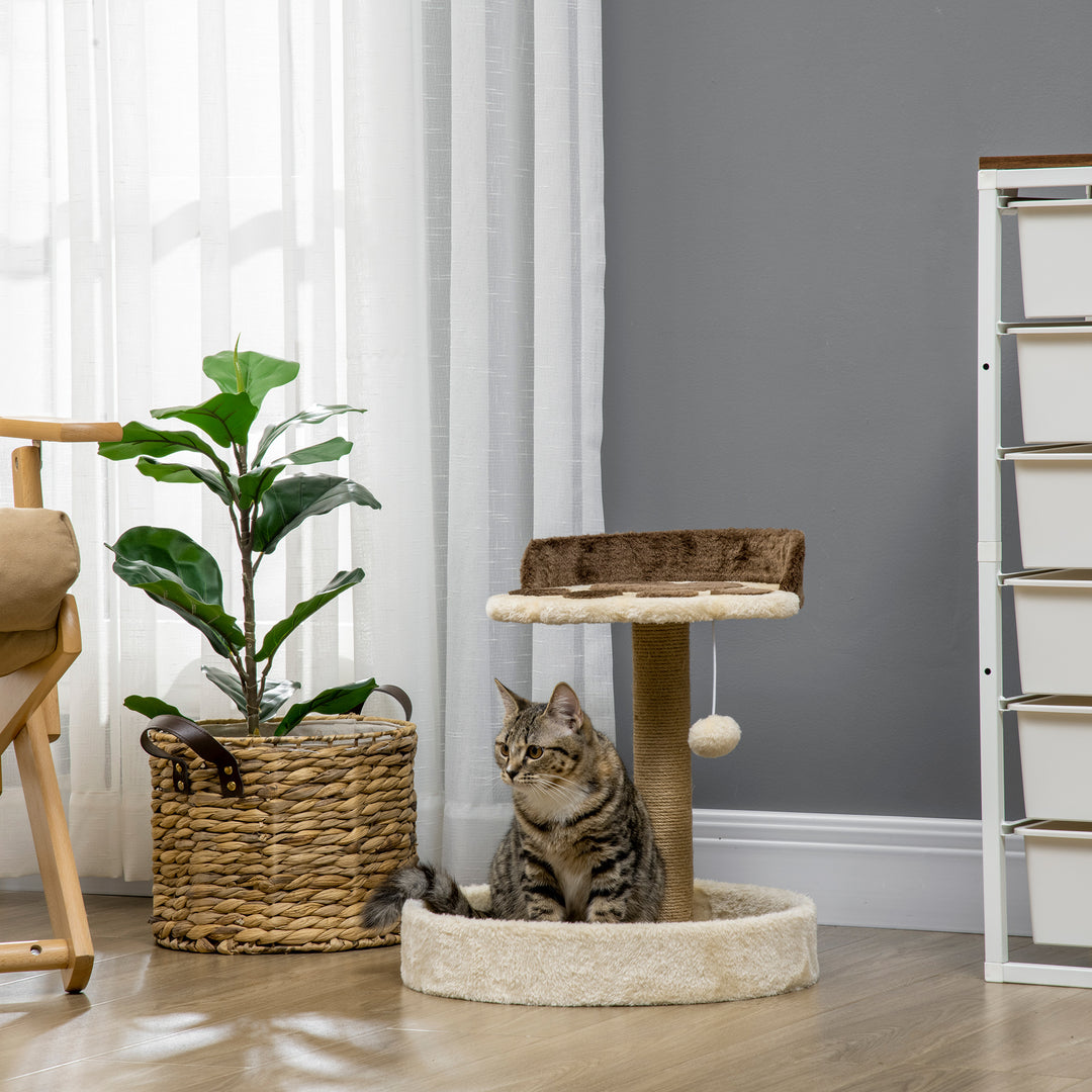 44cm Cat Tower with Jute Cat Scratching Post