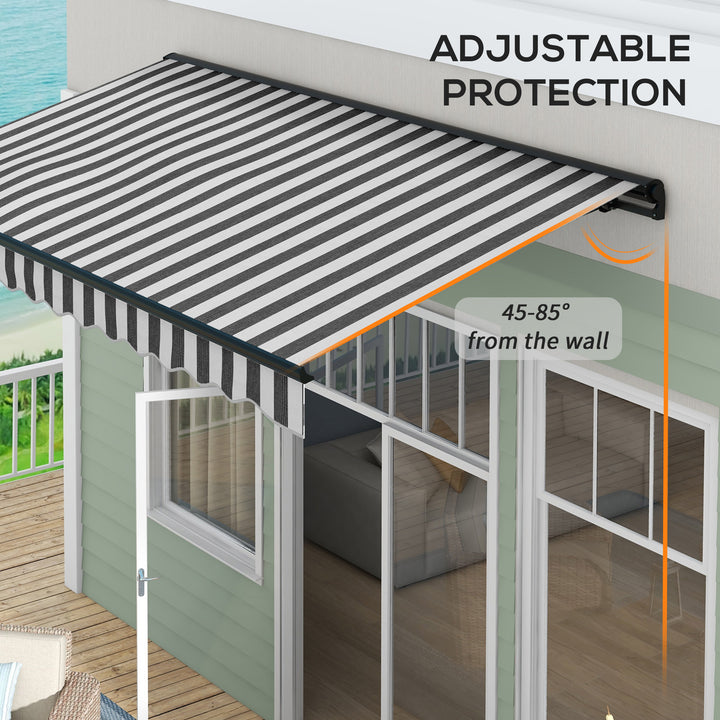 3.5 x 2.5m Aluminium Frame Electric Awning