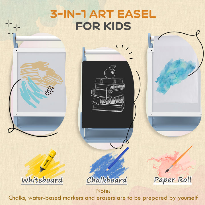 Art Easel for Kids with Paper Roll