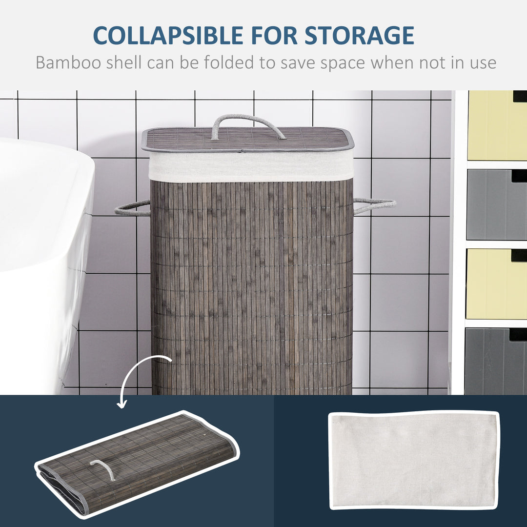 Collapsible Laundry Caddy: Flip-Lid Hamper with Removable Liner