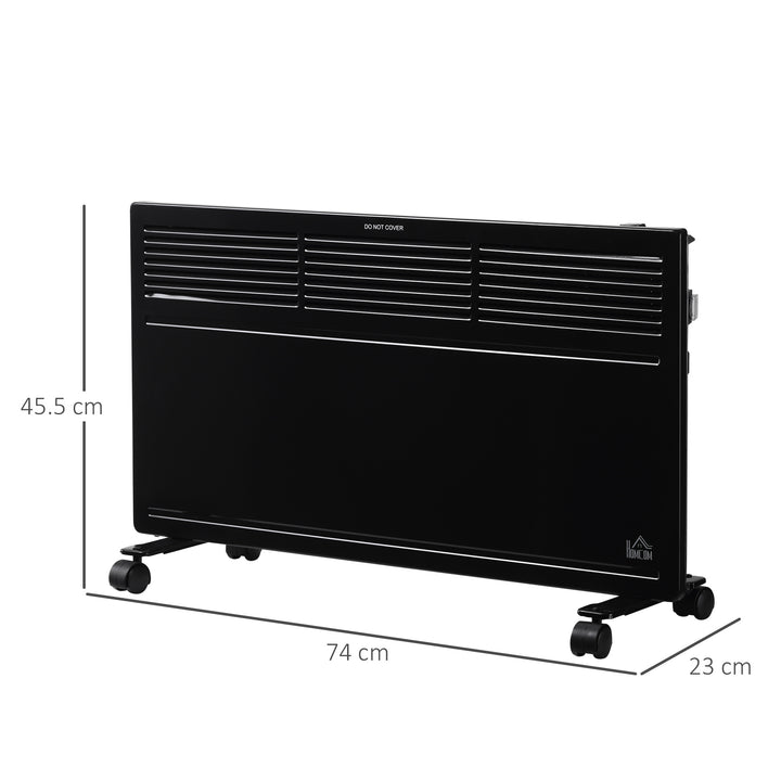 Convector Radiator Heater Freestanding or Wall-mounted Portable Electric Heating with 2 Heat Settings