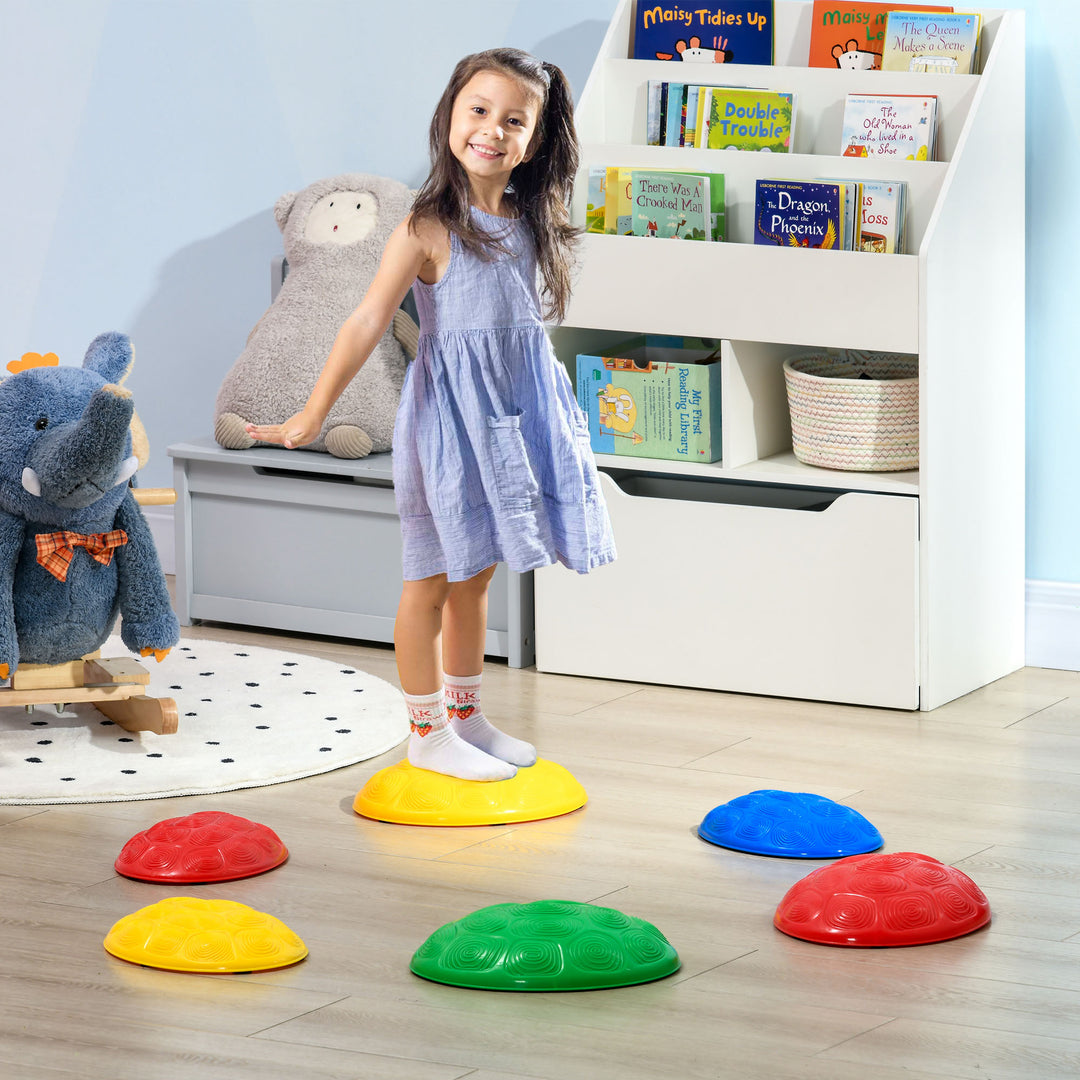 6Pcs Kids Stepping Stones with Non-Slip Mats