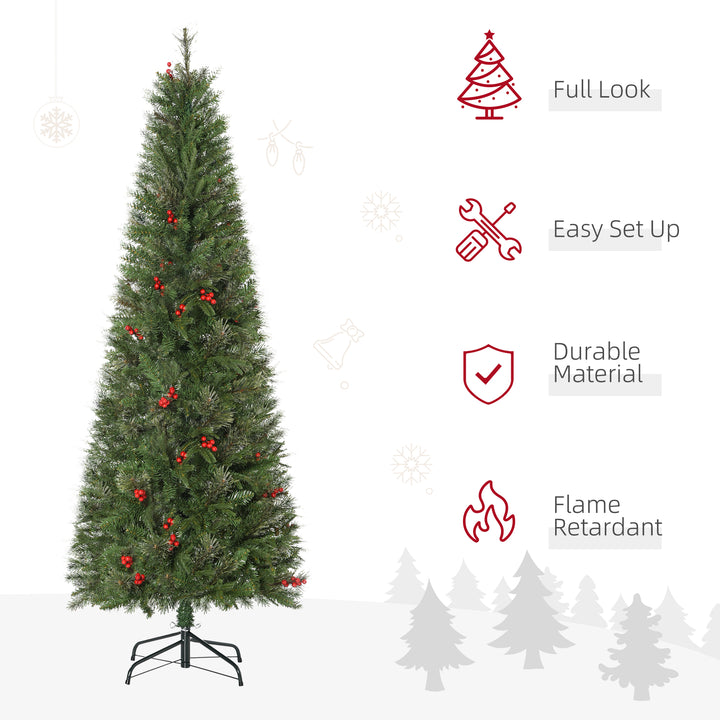 Pencil Artificial Christmas Tree with Realistic Branches