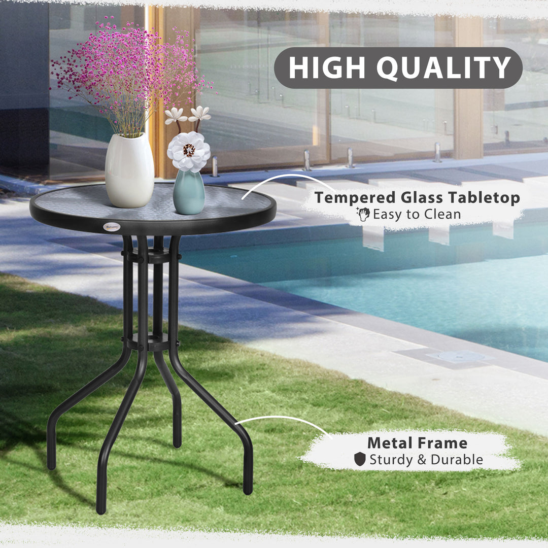 Round Metal Garden Table