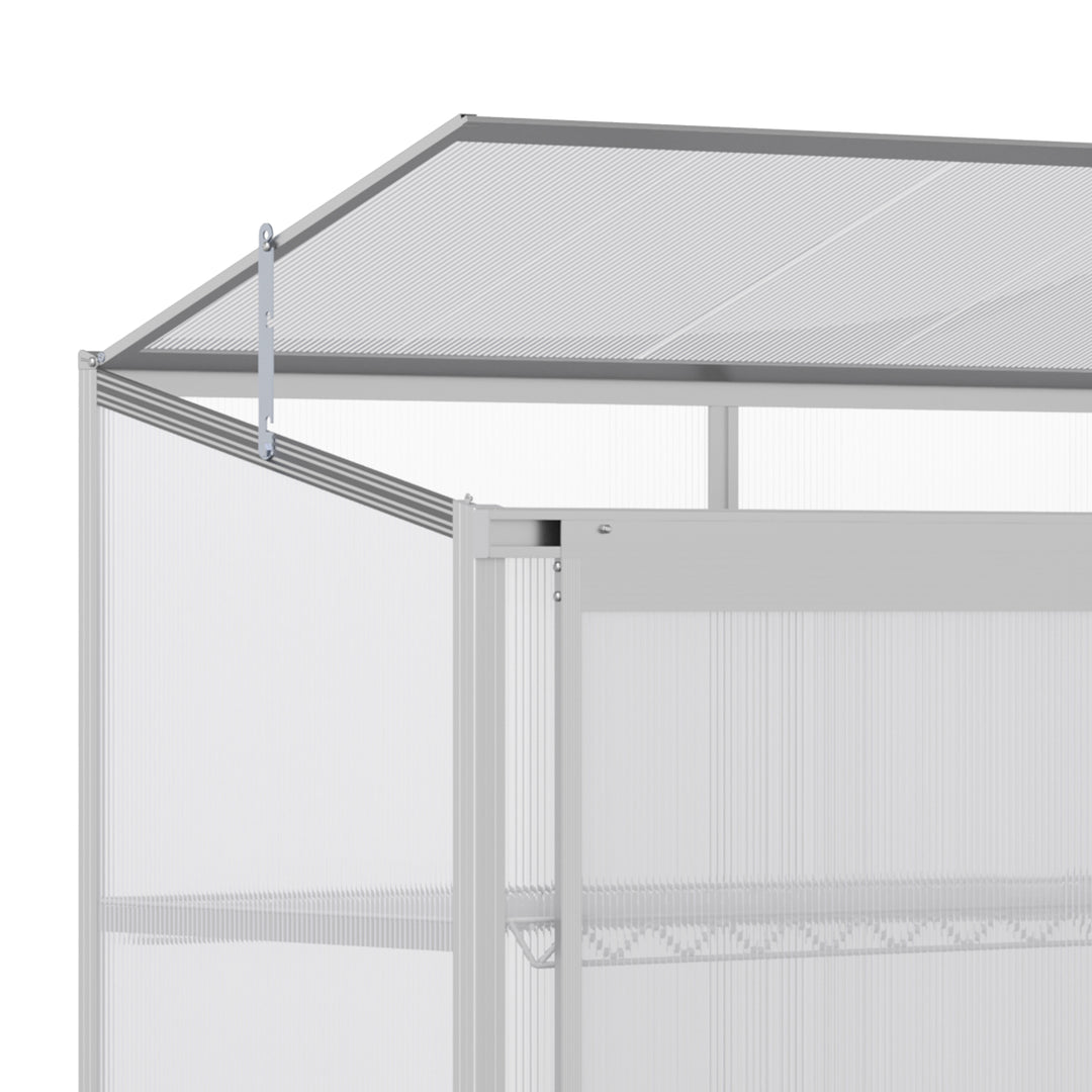 3-Tier Mini Greenhouse Garden Cold Frame Plant Growth House w / Polycarbonate Panels