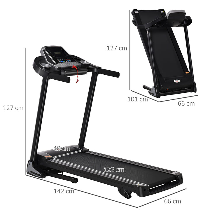 Folding Treadmill Machine Electric Motorised Running Machine 12 Preset Programs w/ LED Display