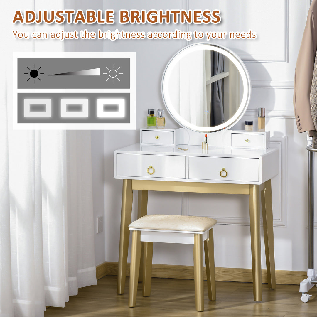 Dressing Table Set with Mirror