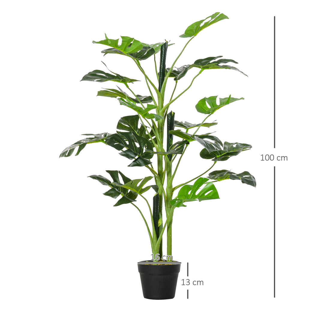 100cm/3.3FT Artificial Monstera Tree