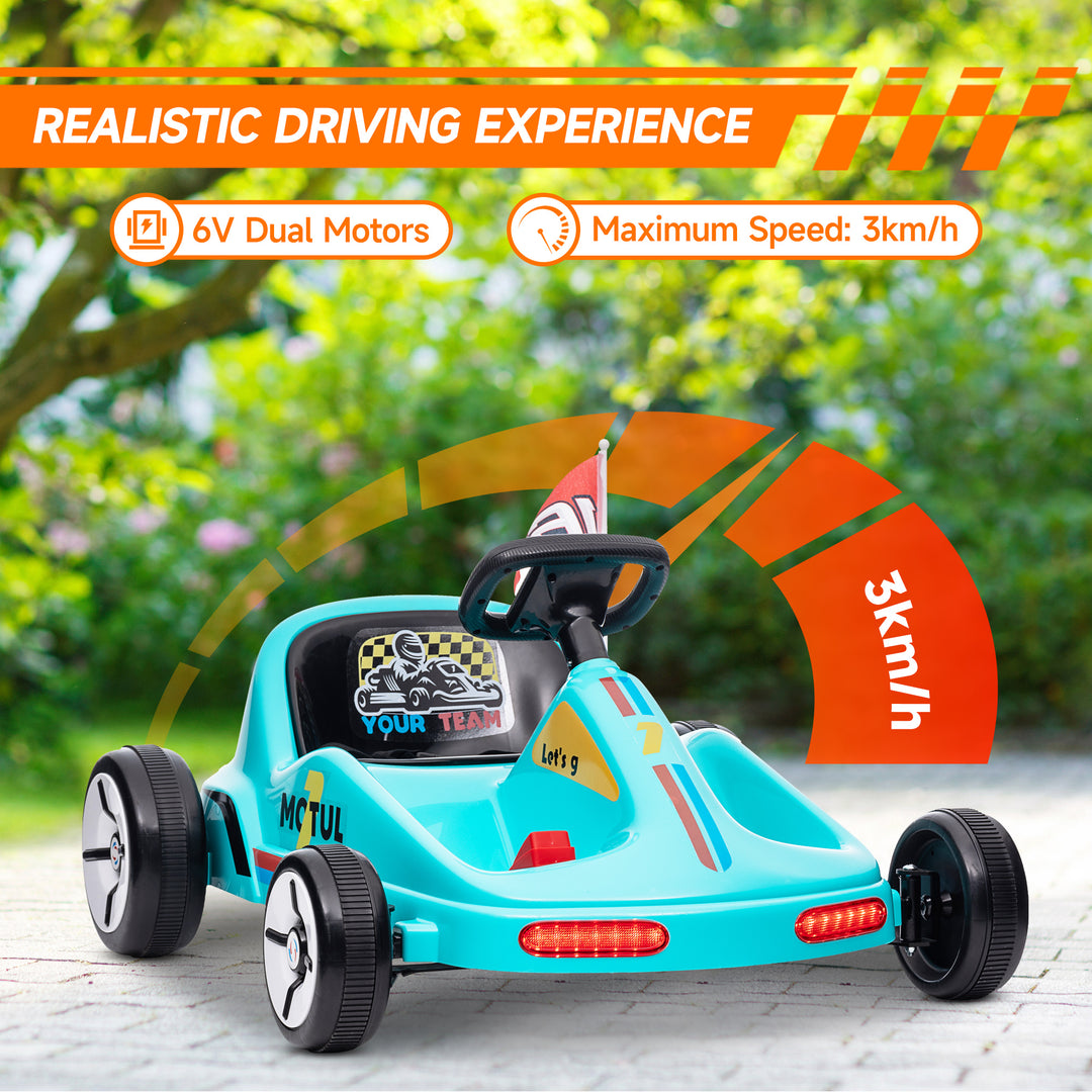 6V Electric Go Kart for Kids with Music