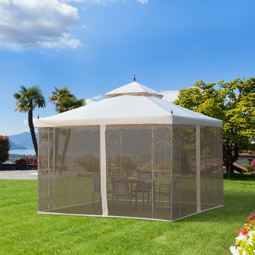 Garden Gazebo: Double Top Canopy