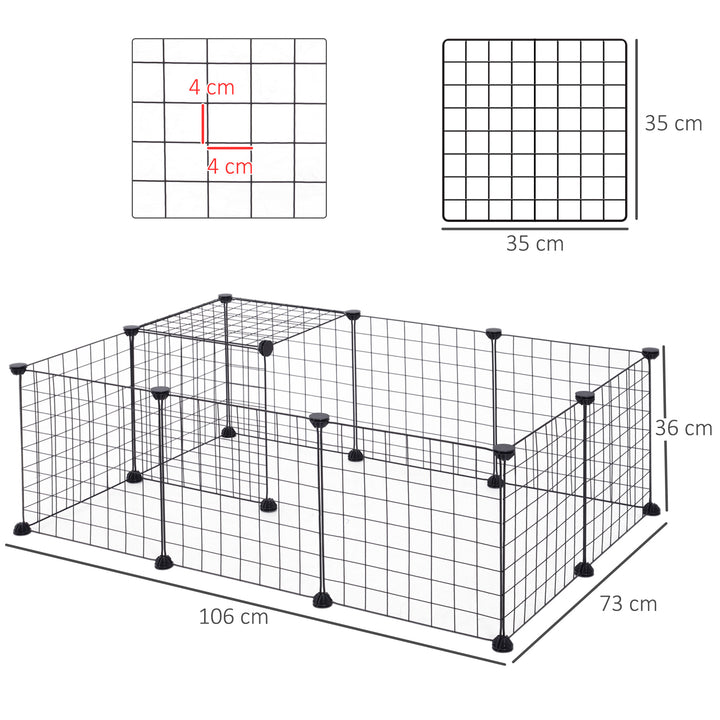 Modular Pet Enclosure: Secure & Spacious Metal Playpen for Furry Friends