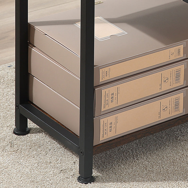 HOMCOM Industrial Brown Desk