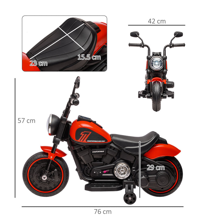 6v Electric Motorbike with Training Wheels