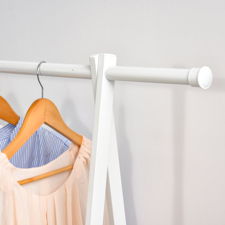 Minimalist Garment Rack: Adjustable Shelving Unit for Hallway Organisation