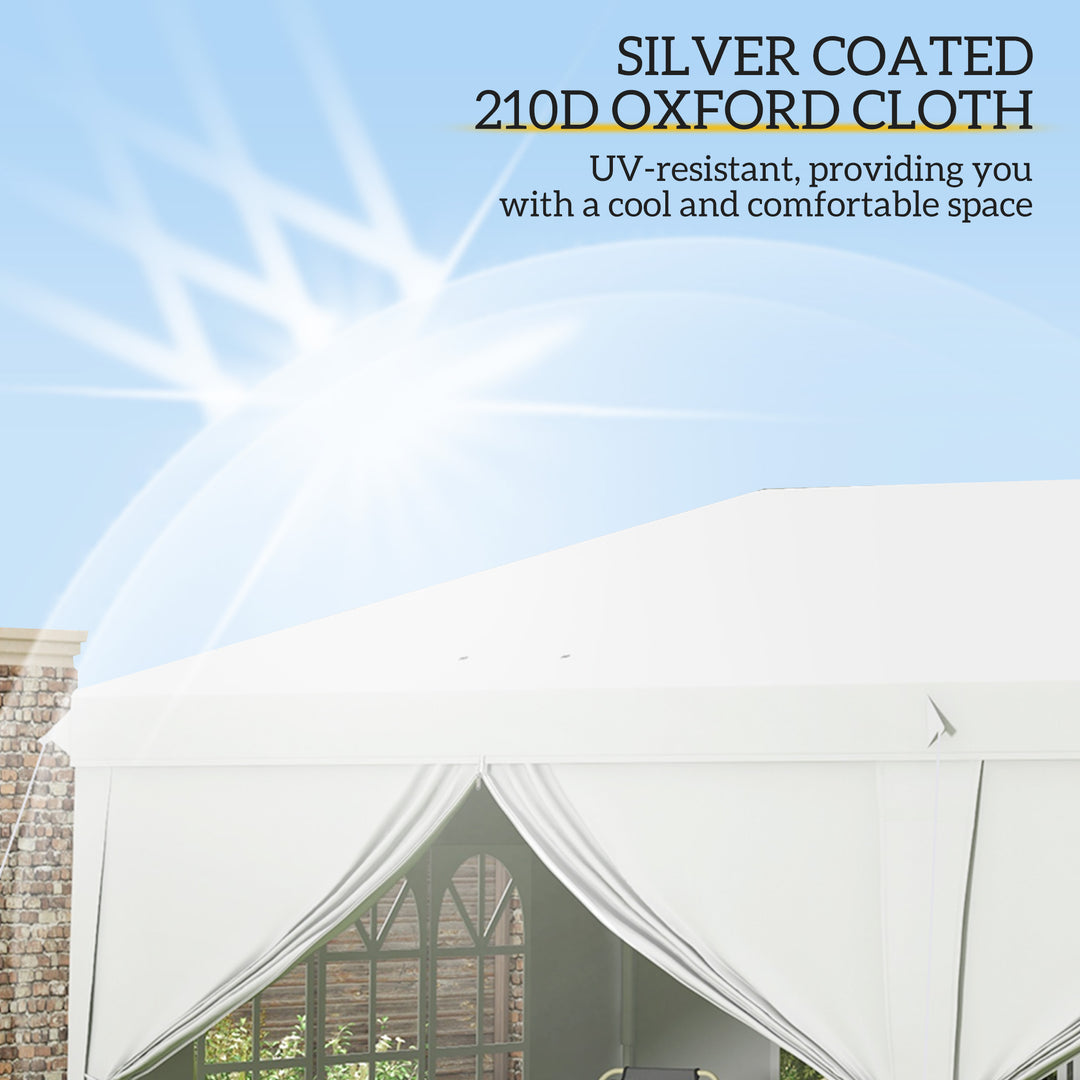 3 x 6 m Pop Up Gazebo with Sides and Windows