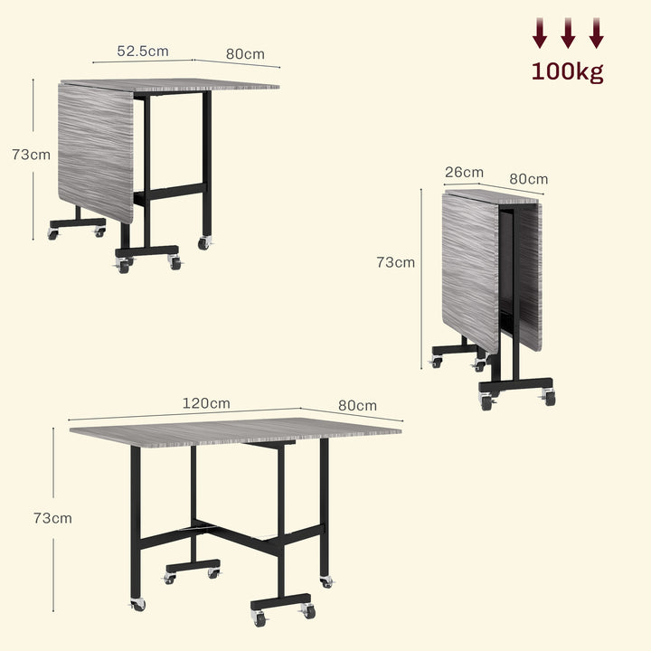 Mobile Drop Leaf Table