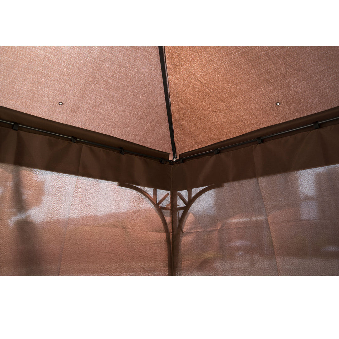 3x3 m Gazebo Pavilion-Coffee