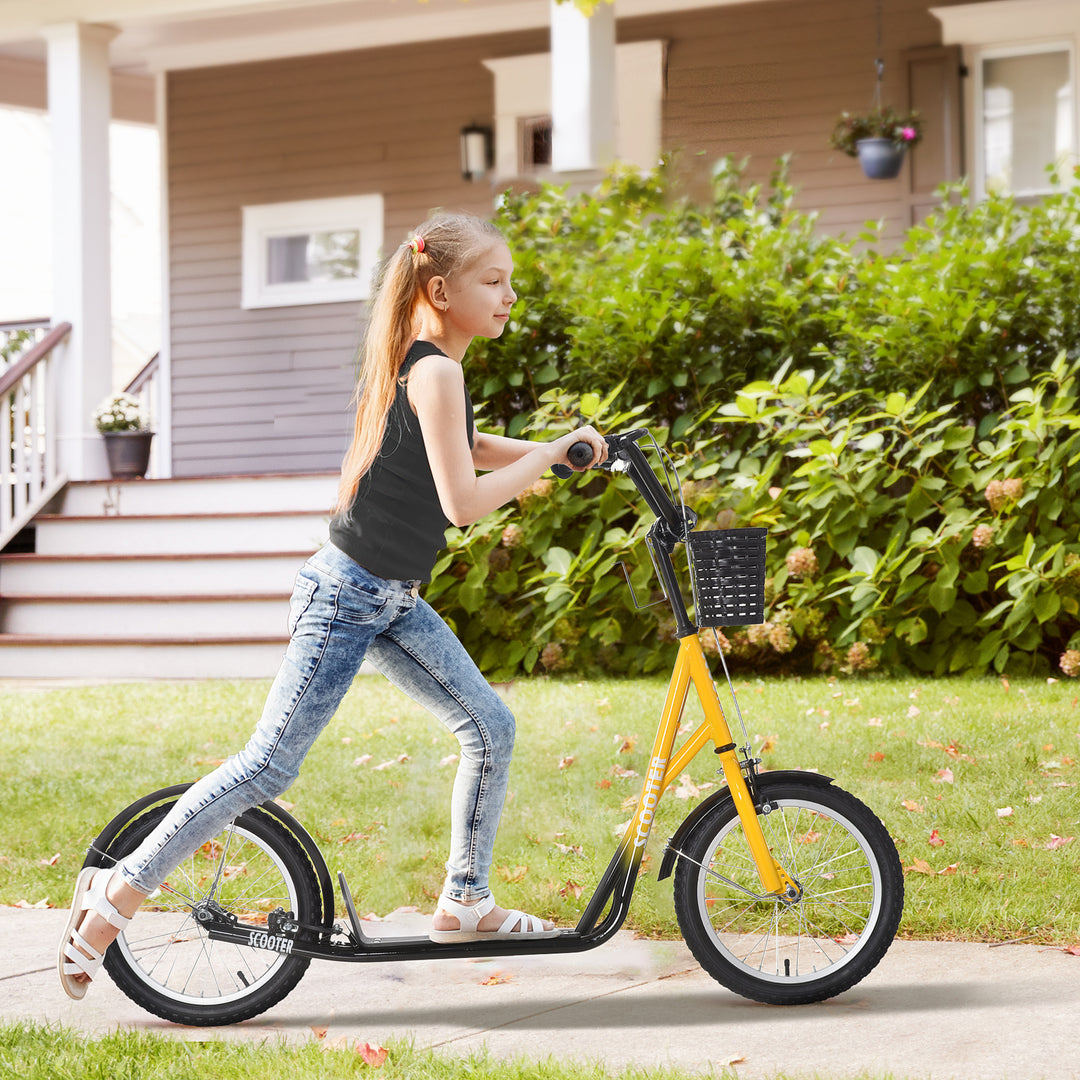 Kiddie Cruiser: Adjustable Scooter with Dual Brakes