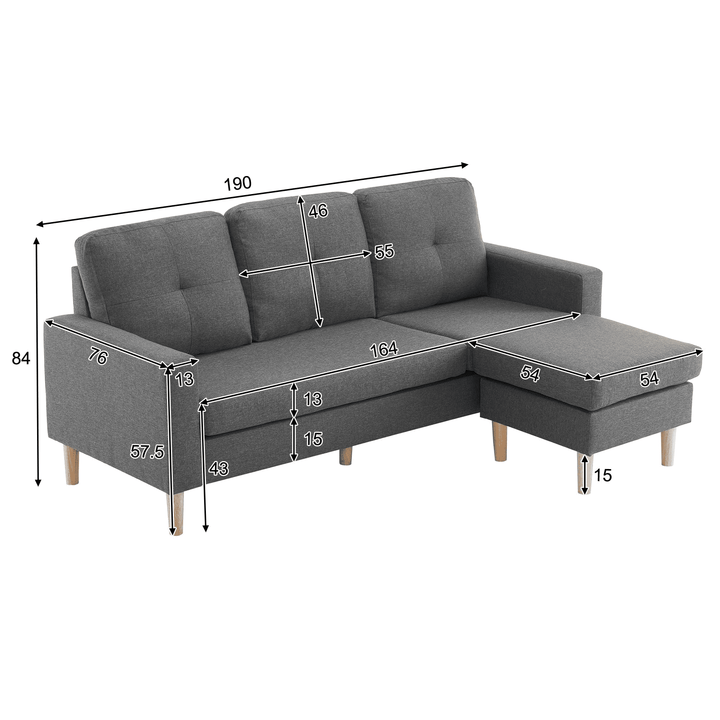 Multi-functional Sofa Bed - 3 Seater Sofa