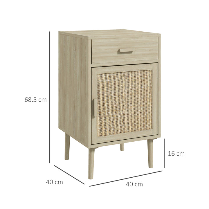 HOMCOM Bedside Tables Set of 2