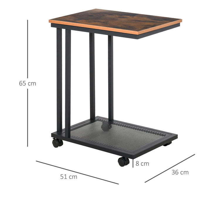 HOMCOM Sofa Side End Table