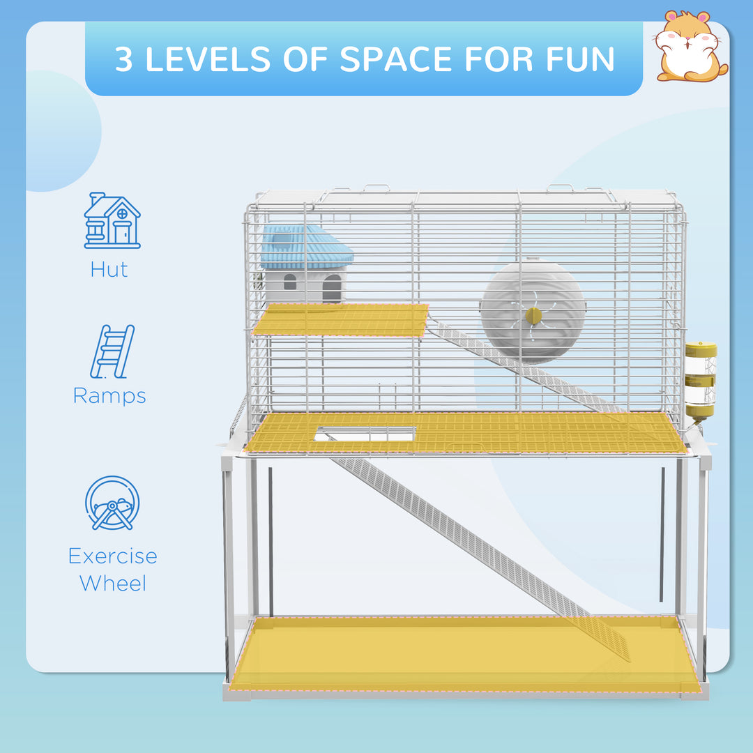 Gerbil Cage with Three Levels