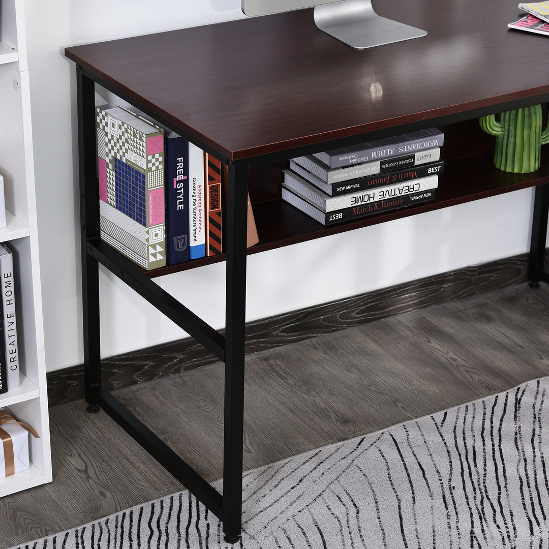 HOMCOM Desk with Storage Shelf