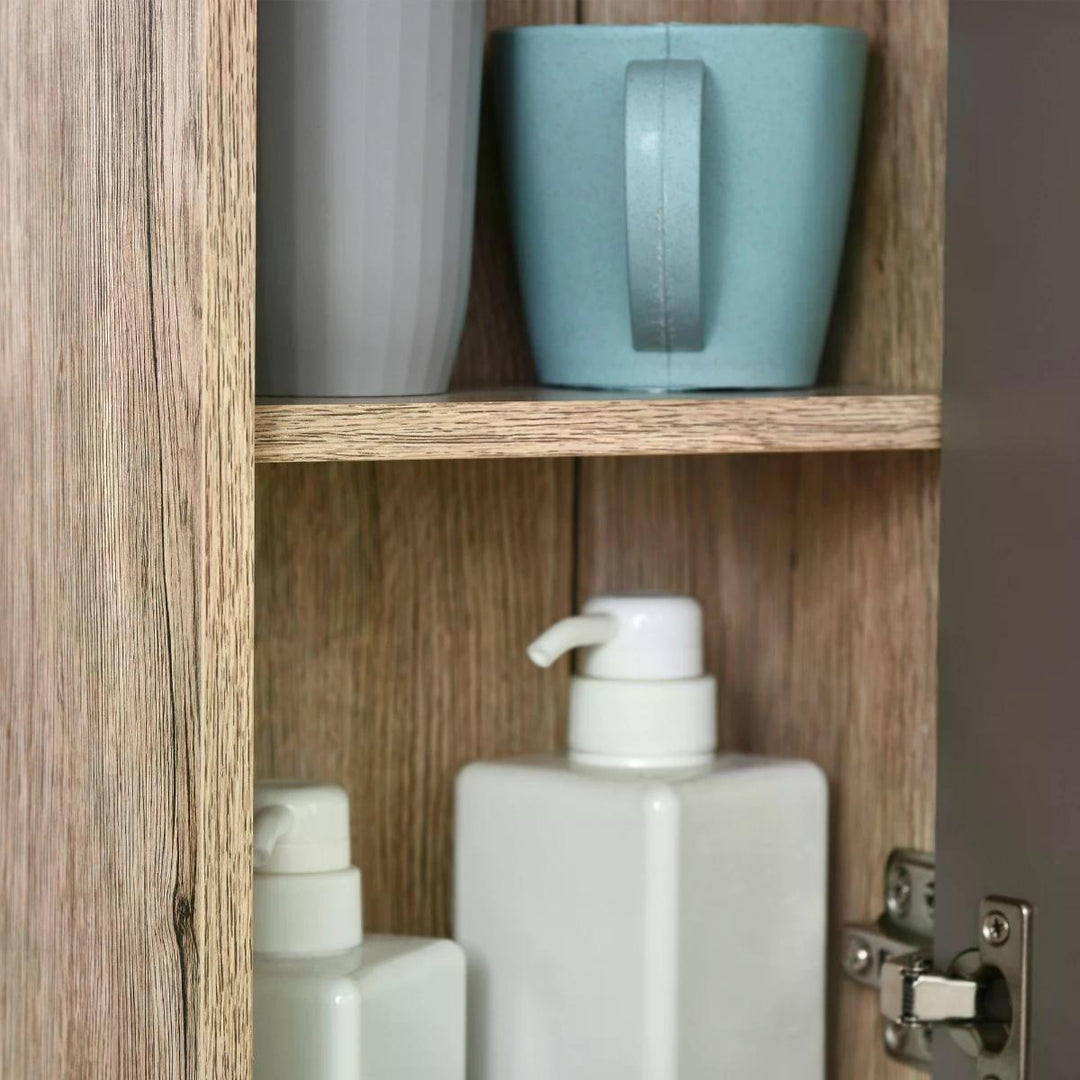 HOMCOM Wall-Mounted Bathroom Cabinet, Space-Saving Storage