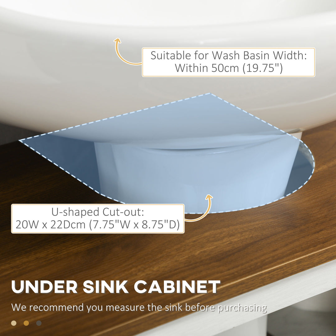 Kleankin Under Sink Cabinet, White https://www.awin1.com/pclick.php?p=39229882306&a=1765756&m=17151 Aosom