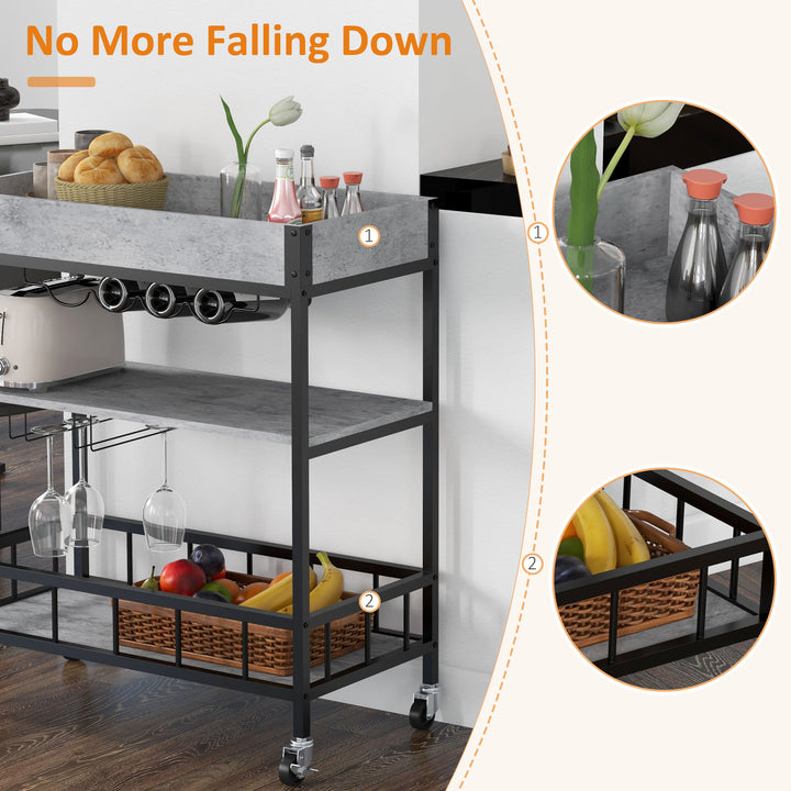 3-Tier Kitchen Cart