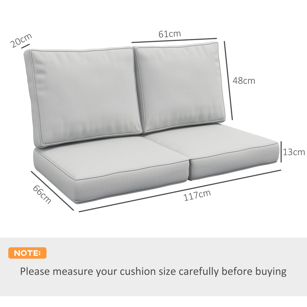 3-Piece Back and Seat Cushion Pillows Replacement