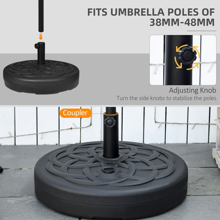 Parasol Base Stand: Outdoor Umbrella Holder