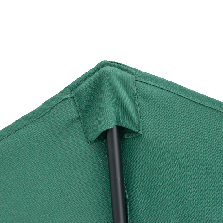 2.7m Balcony Half Parasol 5 Steel Ribs Construction Garden Outdoor Umbrella Green