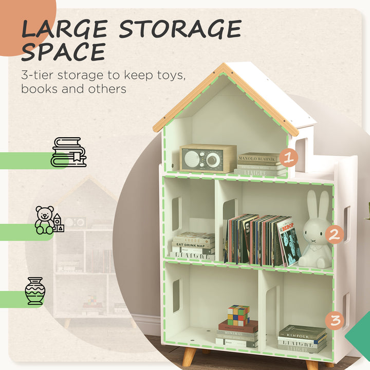 3-Tier Children's Toy Storage Unit with 6 Bins