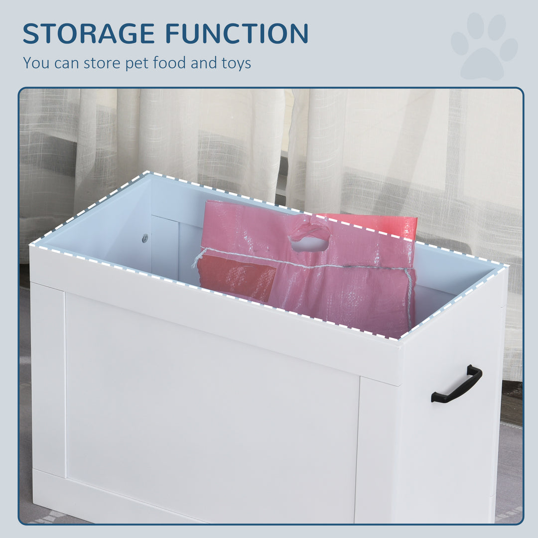 Elevated Pet Feeder Station with Storage