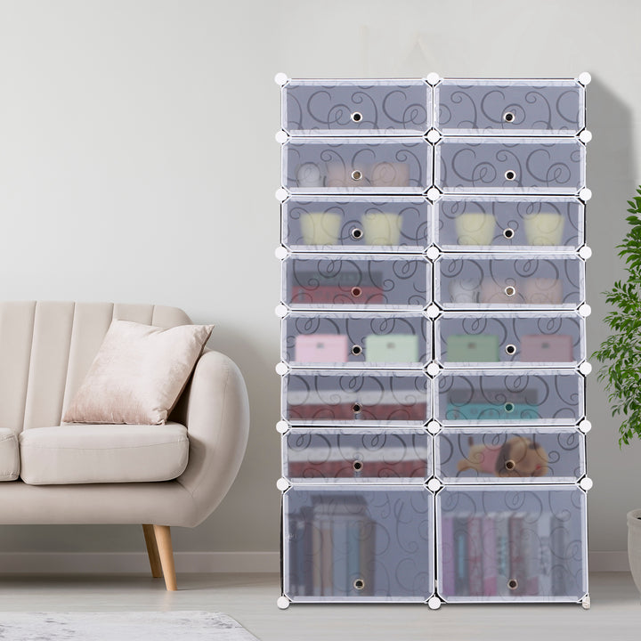 DIY 16-Cube Shoe Rack