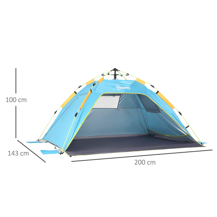 Pop-up Beach Tent: UV Protection Sun Shelter for 1-2 People